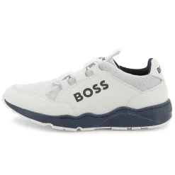 Best BOSS Baskets à lacets élastiqués BLANC
