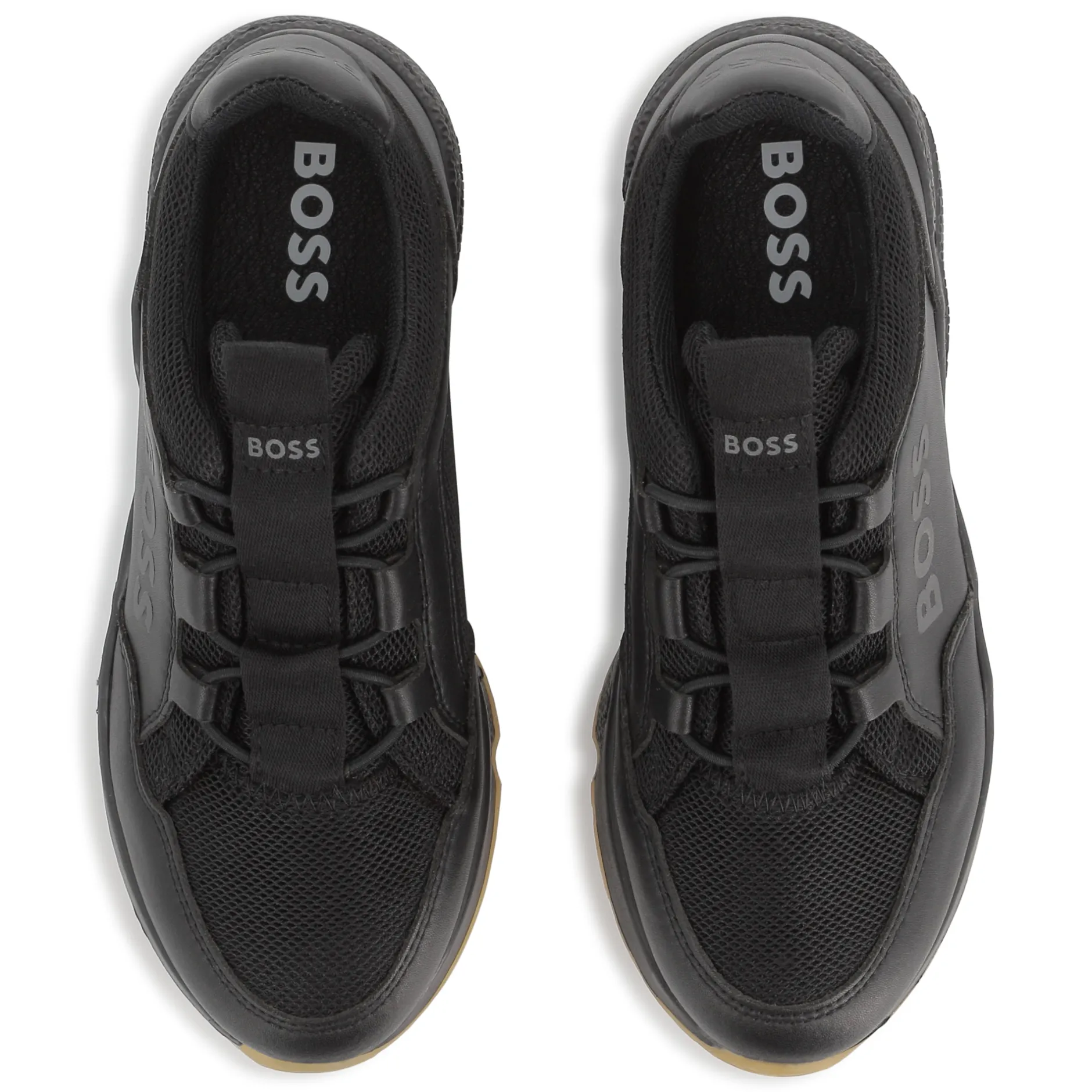 New BOSS Baskets à lacets élastiqués BLACK