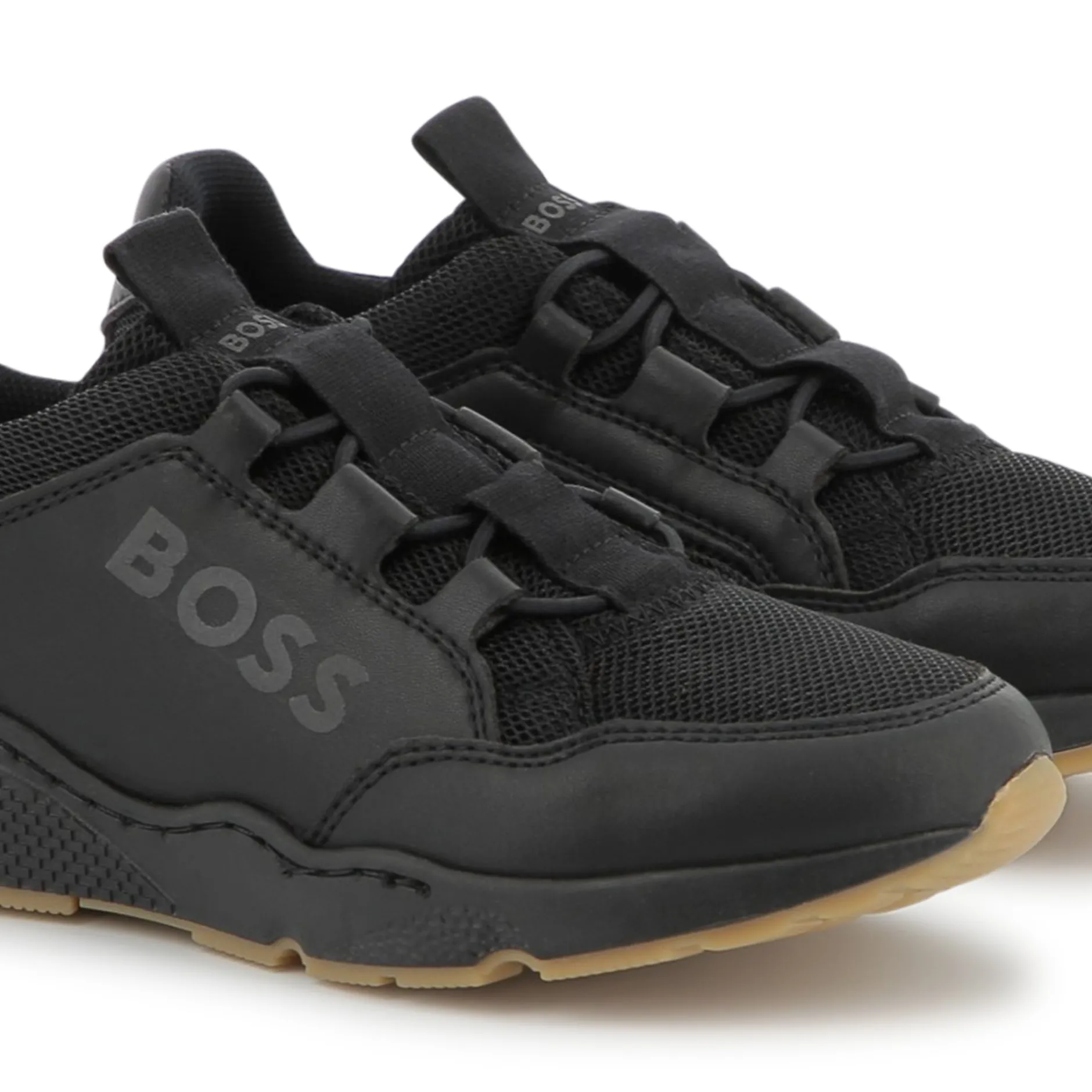 New BOSS Baskets à lacets élastiqués BLACK