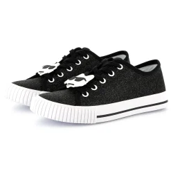 Sale KARL LAGERFELD KIDS Baskets basses à lacets BLACK