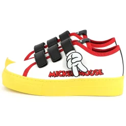 New MARC JACOBS Baskets en cuir à fermeture par bandes auto aggrip BLANC