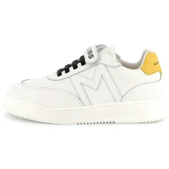 Sale MARC JACOBS Baskets en cuir à fermeture par bandes auto aggrip BLANC