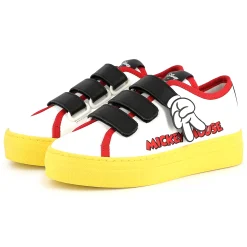 New MARC JACOBS Baskets en cuir à fermeture par bandes auto aggrip BLANC