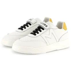 Sale MARC JACOBS Baskets en cuir à fermeture par bandes auto aggrip BLANC