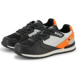 Fashion BOSS Baskets lacées rétro BLACK
