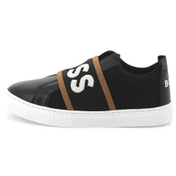 Online BOSS Baskets élastiquées bimatières BLACK