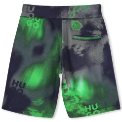 Best HUGO Bermuda de jogging imprimé MARINE VERT