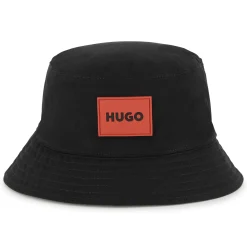 Sale HUGO Bob réversible bi-matière BLACK