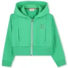 Sale HUGO Cardigan à capuche ISLAND GREEN