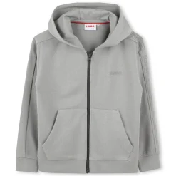 Online HUGO Cardigan à capuche ULTIMATE GRAY