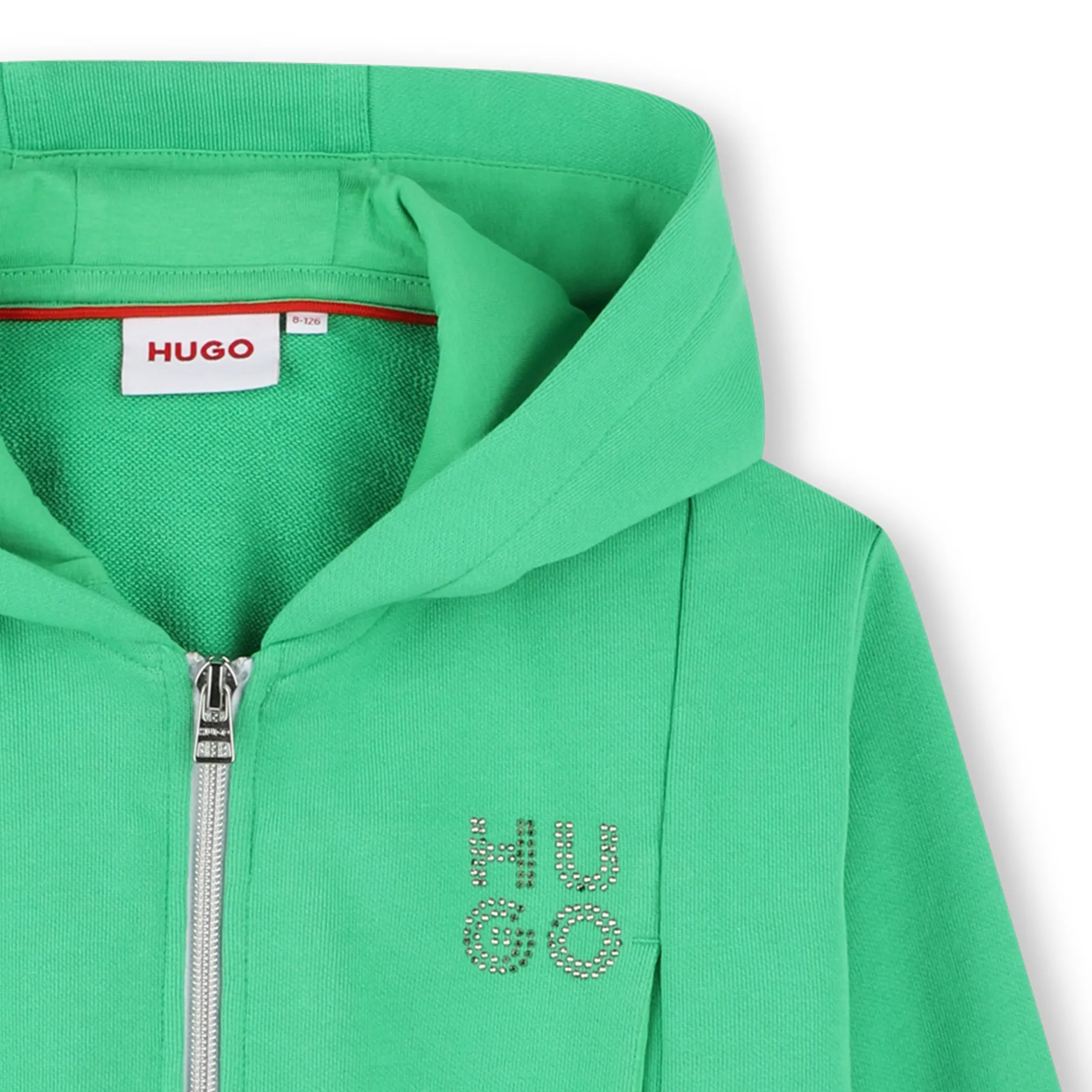 Sale HUGO Cardigan à capuche ISLAND GREEN