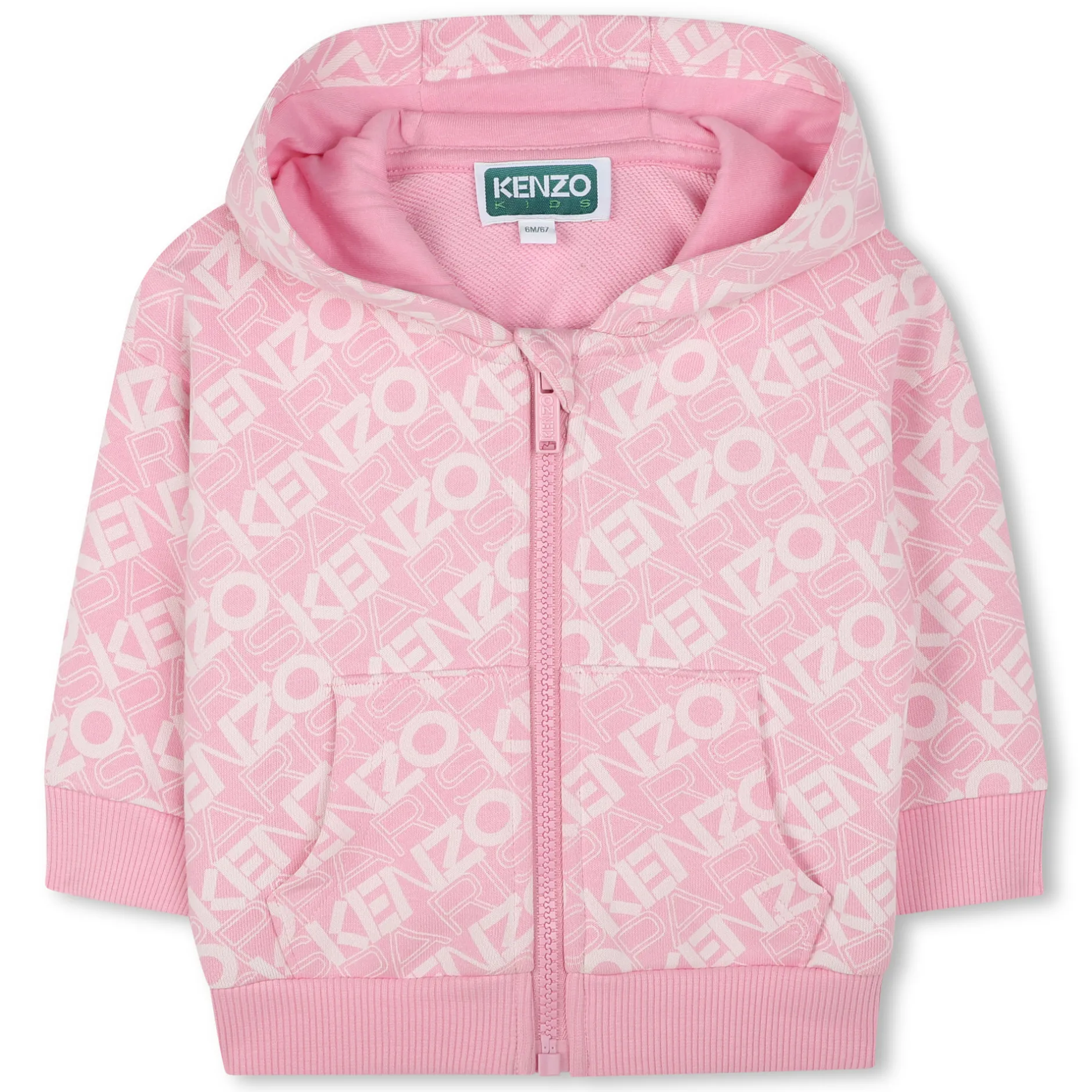 Best KENZO KIDS Cardigan et pantalon molleton ROSE FRIANDISE