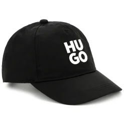 Fashion HUGO Casquette effet froissé BLACK