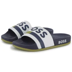 Online BOSS Claquettes BLANC