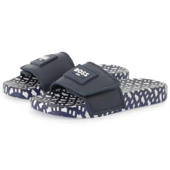 Online BOSS Claquettes à fermeture par bandes auto aggripantes BLEU CARGO