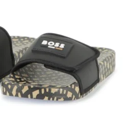 Online BOSS Claquettes à fermeture par bandes auto aggripantes BLACK