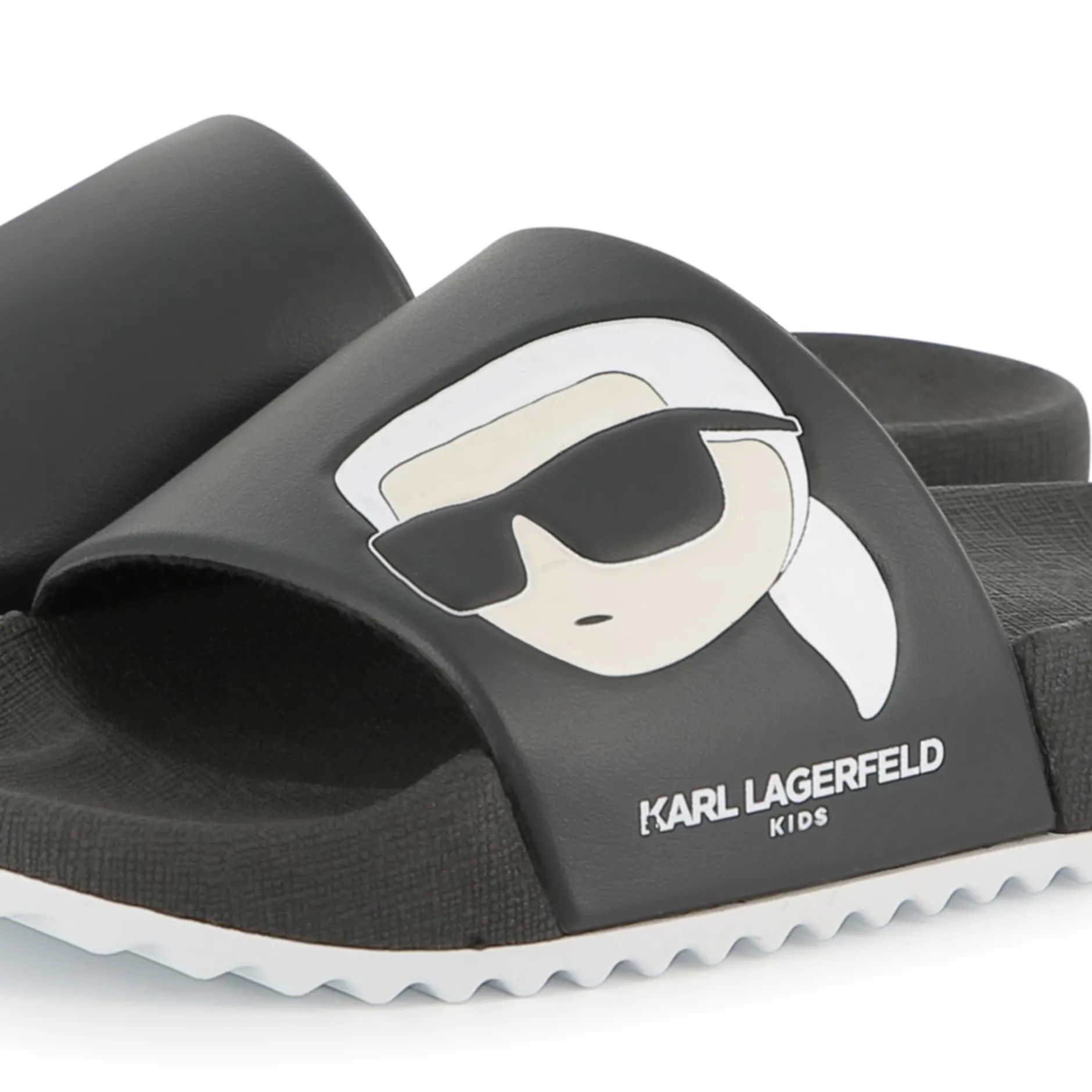 New KARL LAGERFELD KIDS Claquettes à motif BLACK