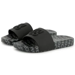 Sale HUGO Claquettes badgées BLACK