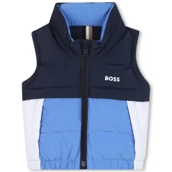Hot BOSS Doudoune sans manche BLEU CARGO