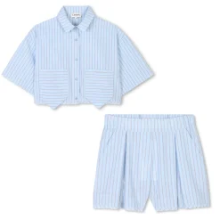 Sale LANVIN Ensemble chemise et short BLEU BLANC