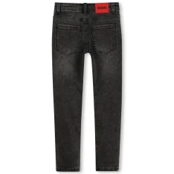 Online HUGO Jean coupe ajustée 5 poches Z21 DENIM BLACK LAVE