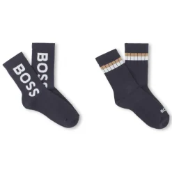 Online BOSS Lot de 2 paires de chaussettes BLEU CARGO