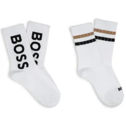 Clearance BOSS Lot de 2 paires de chaussettes BLANC