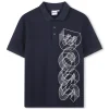 Discount BOSS POLO MANCHES COURTES BLEU CARGO