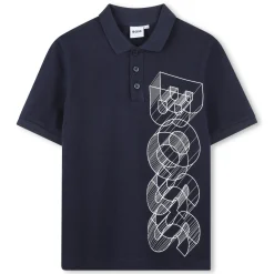Discount BOSS POLO MANCHES COURTES BLEU CARGO