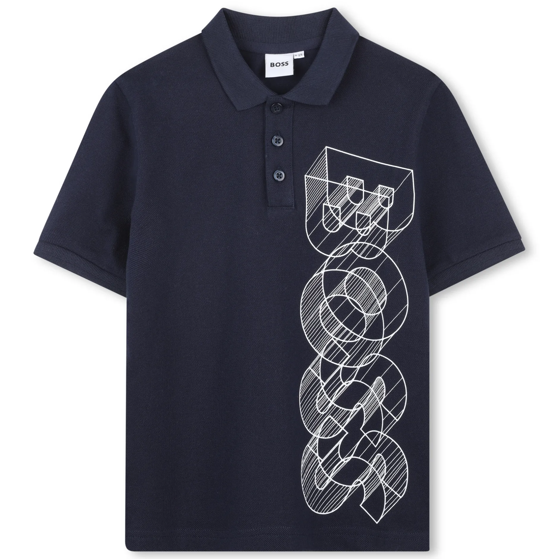 Discount BOSS POLO MANCHES COURTES BLEU CARGO