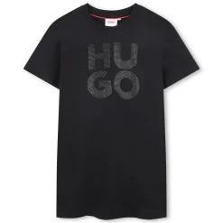 New HUGO Robe à manches courtes BLACK