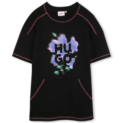 Best HUGO Robe manches courtes fantaisie BLACK