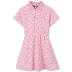 Sale KENZO KIDS Robe polo manches raglan ROSE FRIANDISE