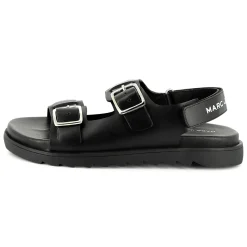 New MARC JACOBS Sandales en cuir à boucle BLACK