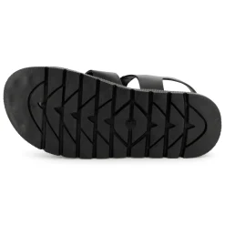Online KARL LAGERFELD KIDS Sandales en cuir avec boucle BLACK