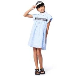 Online KARL LAGERFELD KIDS Sandales en cuir avec boucle BLACK