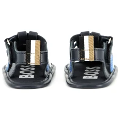 Sale BOSS Sandalettes avec fermeture par bandes auto aggripa BLEU CARGO