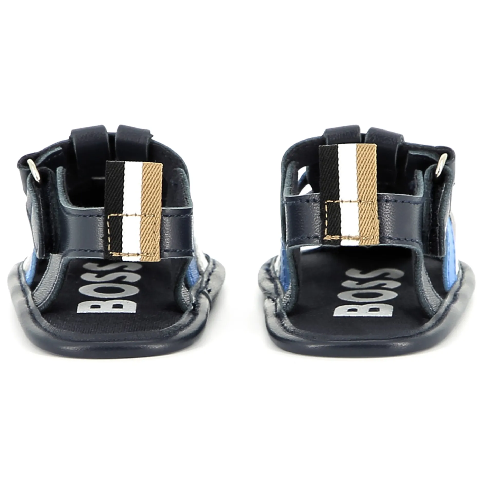 Sale BOSS Sandalettes avec fermeture par bandes auto aggripa BLEU CARGO