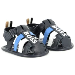 Sale BOSS Sandalettes avec fermeture par bandes auto aggripa BLEU CARGO