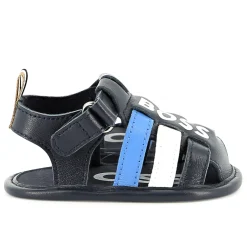 Sale BOSS Sandalettes avec fermeture par bandes auto aggripa BLEU CARGO