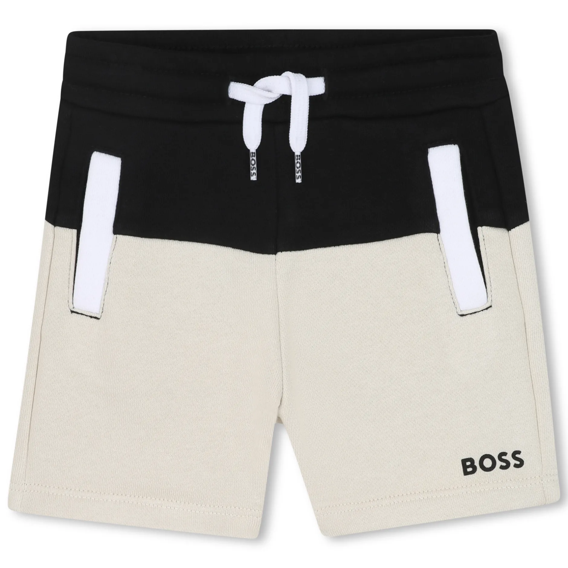 Best BOSS Short bicolore molletonné BLACK