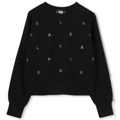 Outlet KARL LAGERFELD KIDS Sweat-shirt à manches longues BLACK