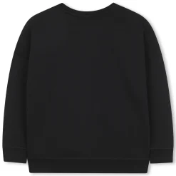 Best BOSS Sweat-shirt col rond uni BLACK