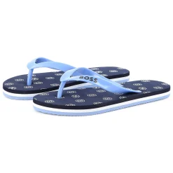 Hot BOSS Tongs imprimées BLEU CARGO