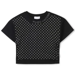 Best MARC JACOBS Top en coton avec strass BLACK