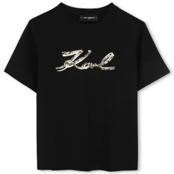 Discount KARL LAGERFELD KIDS T-shirt BLACK