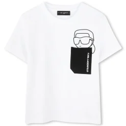 Fashion KARL LAGERFELD KIDS T-shirt à manches courtes BLANC