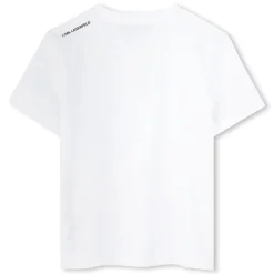 Fashion KARL LAGERFELD KIDS T-shirt à manches courtes BLANC