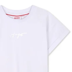 Online HUGO T-shirt à manches courtes BLANC