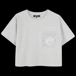Discount DKNY T-shirt ample GRIS CLAIR CHINE